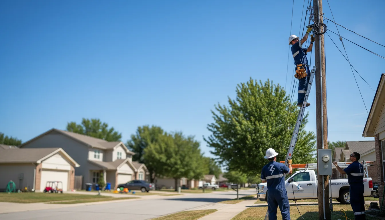 Residential electrician providing installation services in Newton Upper Falls, MA